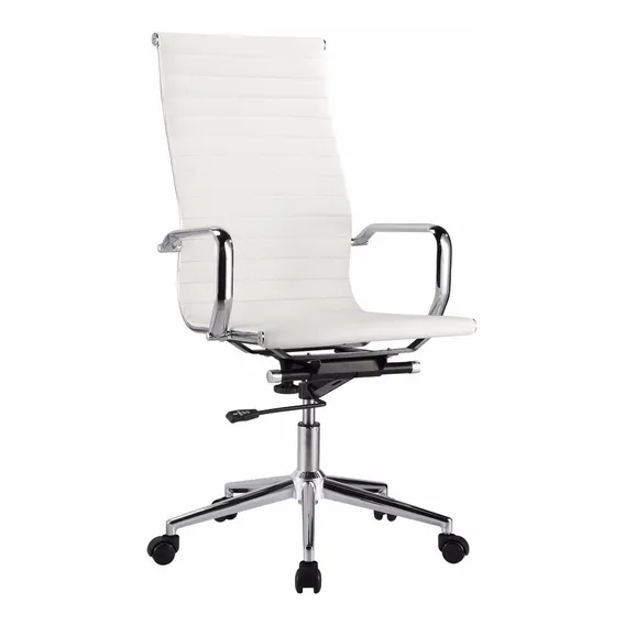 Cadeira Escritorio Presidente Eames Esteira Alta - Branca Cor Branco Foto 1