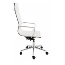 Cadeira Escritorio Presidente Eames Esteira Alta - Branca Cor Branco Foto mini 3