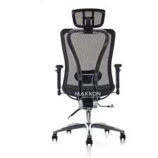 Cadeira Escrit贸rio Presidente Preta Mk-4000 - Makkon Cor Preto Foto mini 1
