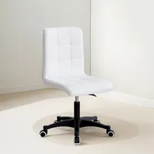 Cadeira Escritório Prime Giratória Com Regulagem De Altura Cor Branco Foto  mini 1