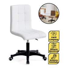 Cadeira Escritório Prime Giratória Com Regulagem De Altura Cor Branco Foto mini  3