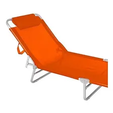 Cadeira Espreguiçadeira Praia Piscina Laranja Botafogo Foto mini  2