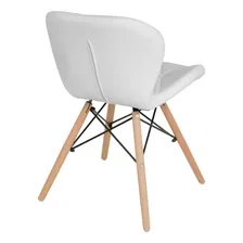 Cadeira Estofada Charles Eames Eiffel Slim Wood Confort Foto mini 4
