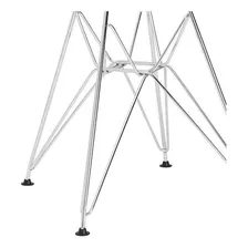 Cadeira Estofada Jantar Eames Botonê Capitonê Metal Nude Foto mini  3