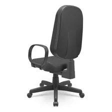 Cadeira Giratoria Presidente Backita Preta - Plaxmetal Foto mini 3