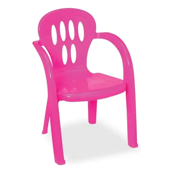 Cadeira Infantil Plastica Para Criança Azul Ou Rosa - Usual Foto 1