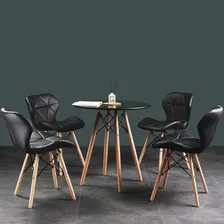 Cadeira Jantar Charles Eames Eiffel Slim Wood Bestchair Foto mini  3