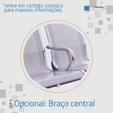 Cadeira Longarina 1 Lugar Cromada Sem Estofado Foto mini 4