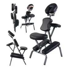 Cadeira Massagem Dobrável Portátil Com Bolsa Quick Massage Foto mini 2