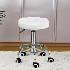 Cadeira Mocho Bola Fit Apoio Branco Estek Dentista Estética Foto mini 1