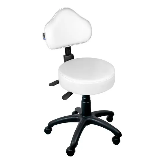 Cadeira Mocho Branco Ergon么mico Foto 1