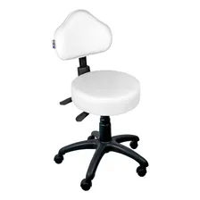 Cadeira Mocho Branco Ergonômico Foto  mini 1