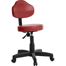 Cadeira Mocho Girat贸ria Plus - Vermelho, Viena, 110kg Foto mini 1