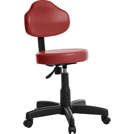 Cadeira Mocho Girat贸ria Plus - Vermelho, Viena, 110kg Foto 1