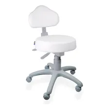 Cadeira Mocho Nr17 Base Cinza Branco Foto mini 1