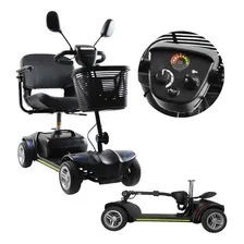 Cadeira Motorizada Eletrica Scooter Dobrável 136kg Cor Preto Foto  mini 1