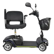 Cadeira Motorizada Eletrica Scooter Dobrável 136kg Cor Preto Foto mini  2