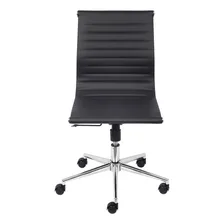 Cadeira Office Sevilha Couro Or Design 3301 Baixa Sem Braço Foto mini 3