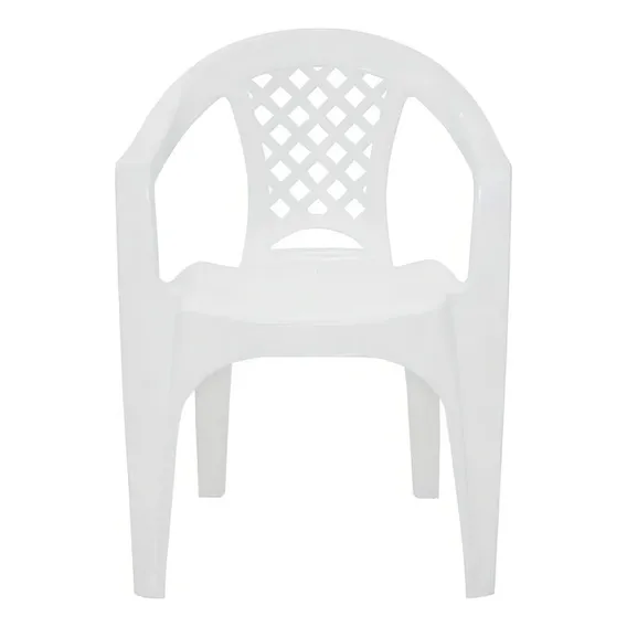Cadeira Plastica Branca Poltrona Iguape - Tramontina Foto 1