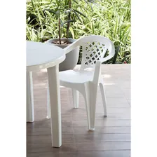 Cadeira Plastica Branca Poltrona Iguape - Tramontina Foto mini 3