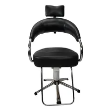 Cadeira Poltrona Hidráulica Futurama - Hatten Rekints Cor Preto acetinado Foto mini 1