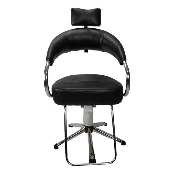 Cadeira Poltrona Hidráulica Futurama - Hatten Rekints Cor Preto acetinado Foto 1