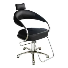 Cadeira Poltrona Hidráulica Futurama - Hatten Rekints Cor Preto acetinado Foto mini 2