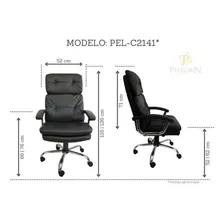 Cadeira Presidente Em Couro Pu Pel-c2141 Preta Cor Preto Foto mini  2