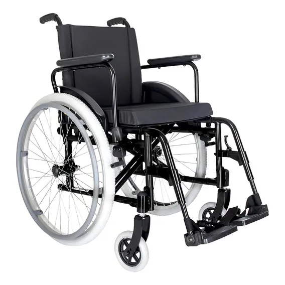 Cadeira Rodas Em Alumínio Ortomobil Slim Ma3 Cor Prateado 46cm Foto 1
