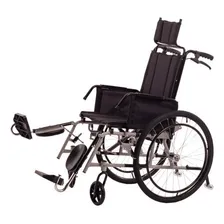 Cadeira Rodas Reclinável 44cm Pneu Inflavel Cinza Até 100kg Foto mini 1