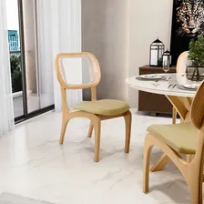 Cadeira Sala De Jantar Cozinha Tela Mariah Couríssimo Fendi Foto mini  2