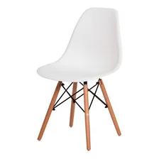 Cadeira Sala Mesa De Jantar Charles Eames Eiffel Wood  Cor da estrutura da cadeira Branco Foto  mini 1