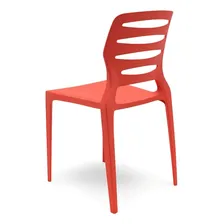 Cadeira Ville 63 Vermelho - Kit Com 4 Unidades Branco Ciwt Foto  mini 1