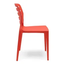 Cadeira Ville 63 Vermelho - Kit Com 4 Unidades Branco Ciwt Foto mini  3