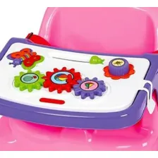 Cadeirinha Bebê Alimentação Didática 2 Em 1 Portátil Cor Rosa Foto mini  2