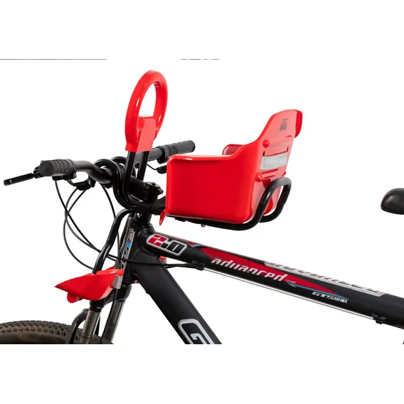 Cadeirinha Dianteira Para Bicicleta Flexbike Cor Vermelho Foto 1