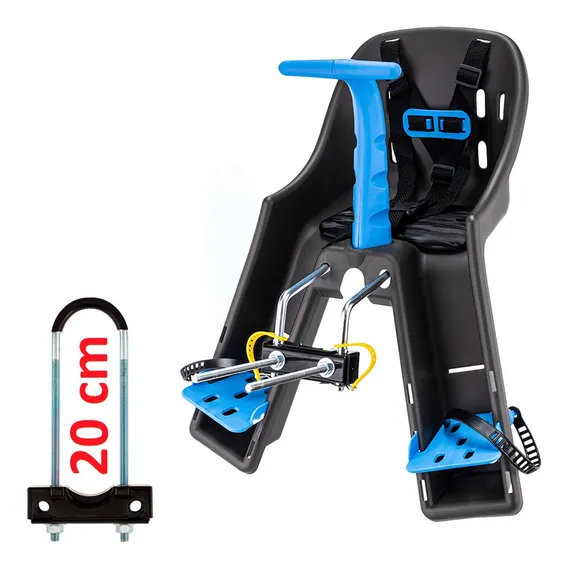 Cadeirinha Infantil Bicicleta Kalf Baby Bike Dianteira Azul Foto 1
