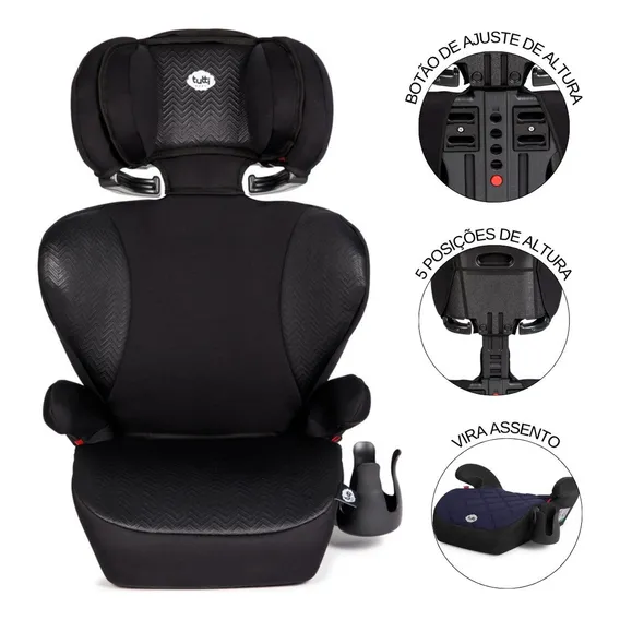Cadeirinha Infantil Para Carro 15 Á 36 Kg Triton Black Tutti Foto 1
