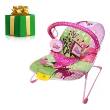 Cadeirinha Musical Vibratória Descanso Do Bebê Rosa Menina Foto mini 3