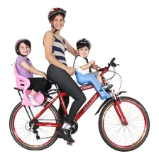 Cadeirinha Traseira Infantil Kid Bike + Bagageiro Kalf Flex Cor Cinza Foto mini  3