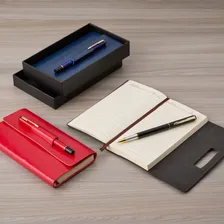 Caderneta Caderno Anotação Com Caneta Personalizado Presente Cor Vermelho Foto mini 2