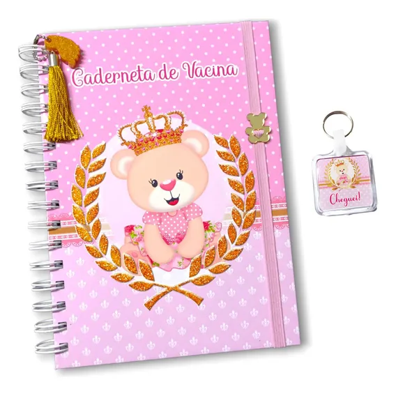 Caderneta De Vacina Capa Dura Ursa Brasão Foto 1