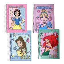 Caderno 1 Materia Princesas Espiral 80 Fls Foto  mini 1