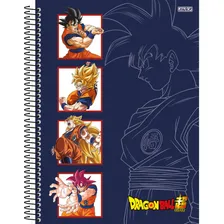 Caderno 10 Matérias Dragon Ball Goku Super Saiyajin Escolar Foto mini 1