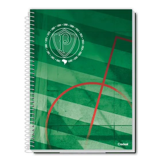 Caderno 16 Materias Palmeiras 256 Folhas Credeal Foto 1
