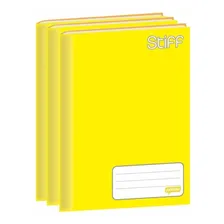 Caderno Brochura 1/4 Jandaia Stiff 96 Folhas Amarelo 5 Un Foto mini 3