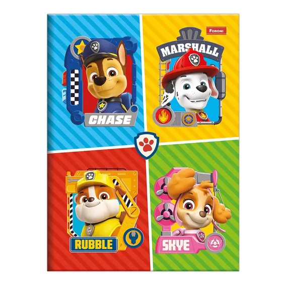 Caderno Brochura 80fls Patrulha Canina Personagens Foroni Foto 1