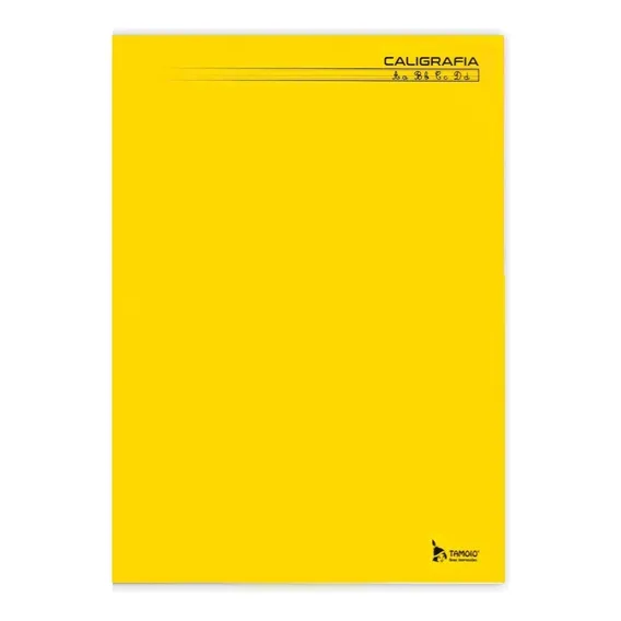 Caderno Brochurão Caligrafia C.d. 48 Fls Tamoio - Amarelo Foto 1