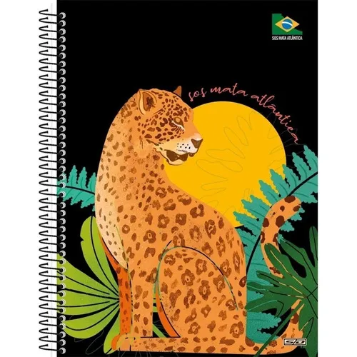 Caderno Capa Dura Univ 1 Matéria 80 Fls Sos Mata Atlântica Foto 1