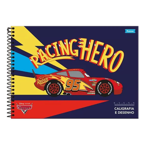 Caderno Cartografia Desenho Milimetrado Esp. Cd 80fls Carros Foto 1